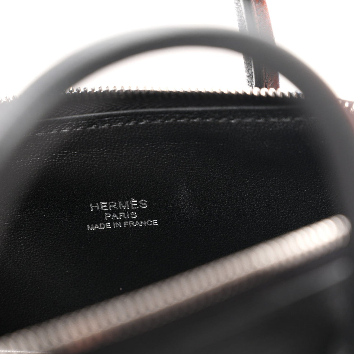 Hermès Mini Bolide 1923 Black Chèvre Mysore Silver Hardware