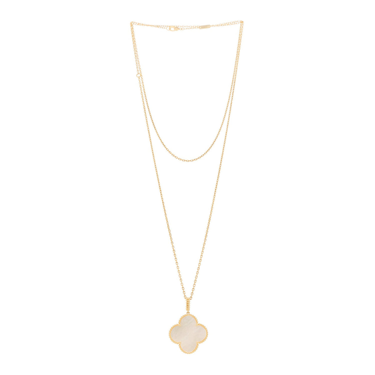 ヴァンクリーフ＆アーペル マジックアルハンブラ ロングネックレス マザーオブパール 18K イエローゴールド VAN CLEEF & ARPELS MAGIC ALHAMBRA LONG NECKLACE MOTHER OF PEARL 18K YELLOW GOLD