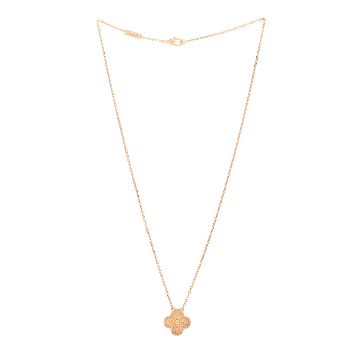 ヴァンクリーフ＆アーペル ヴィンテージアルハンブラ ペンダントネックレス 18K ローズゴールド VAN CLEEF & ARPELS VINTAGE ALHAMBRA PENDANT NECKLACE 18K ROSE GOLD