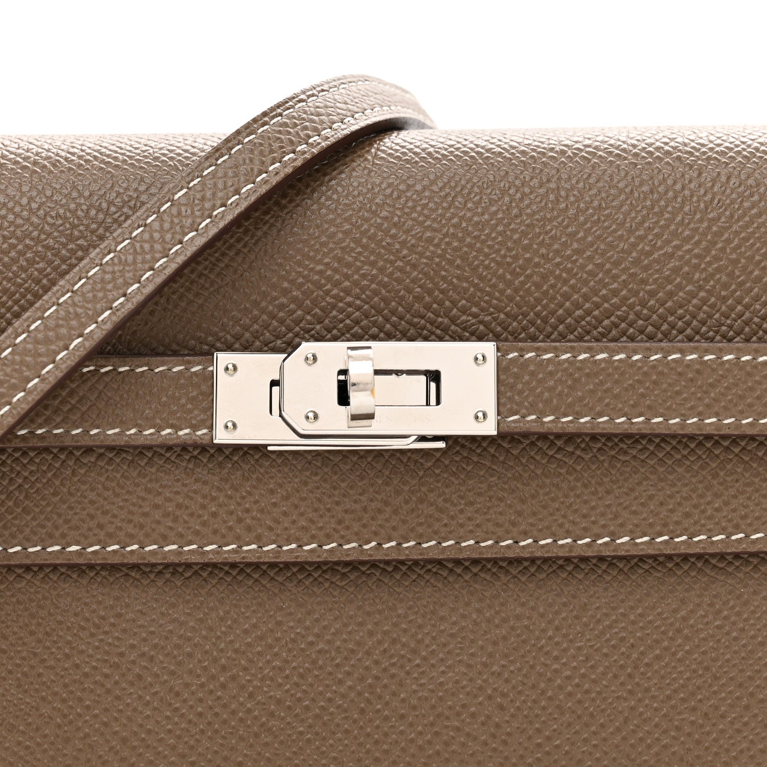 エルメス ケリートゥーゴー 長財布 Etoupe エプソン シルバー金具 HERMES KELLY TO GO WALLET ETOUPE EPSOM SILVER HARDWARE
