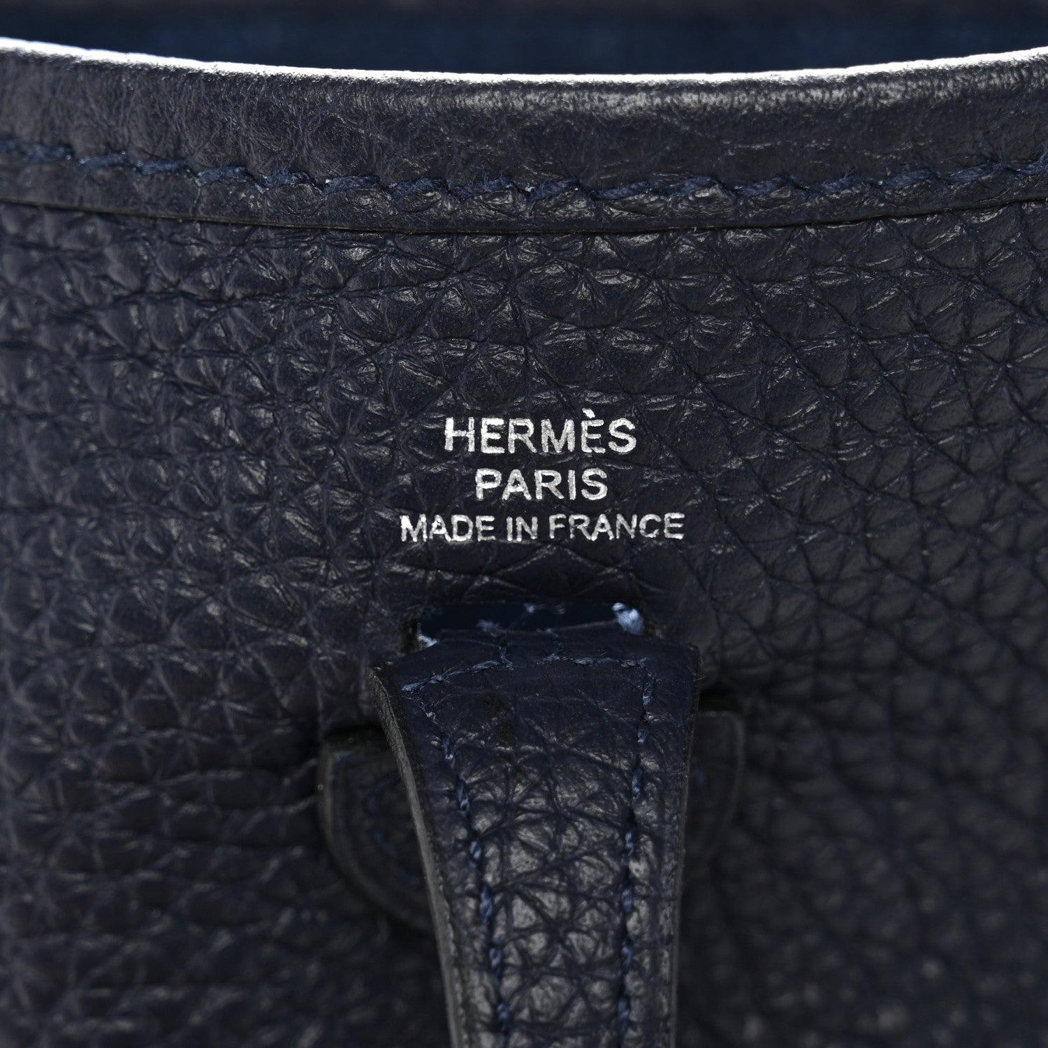 エルメス ミニエヴリン TPM Bleu Nuit トリヨンクレマンス シルバー金具 HERMES MINI EVELYNE TPM BLEU NUIT TAURILLON CLEMENCE SILVER HARDWARE