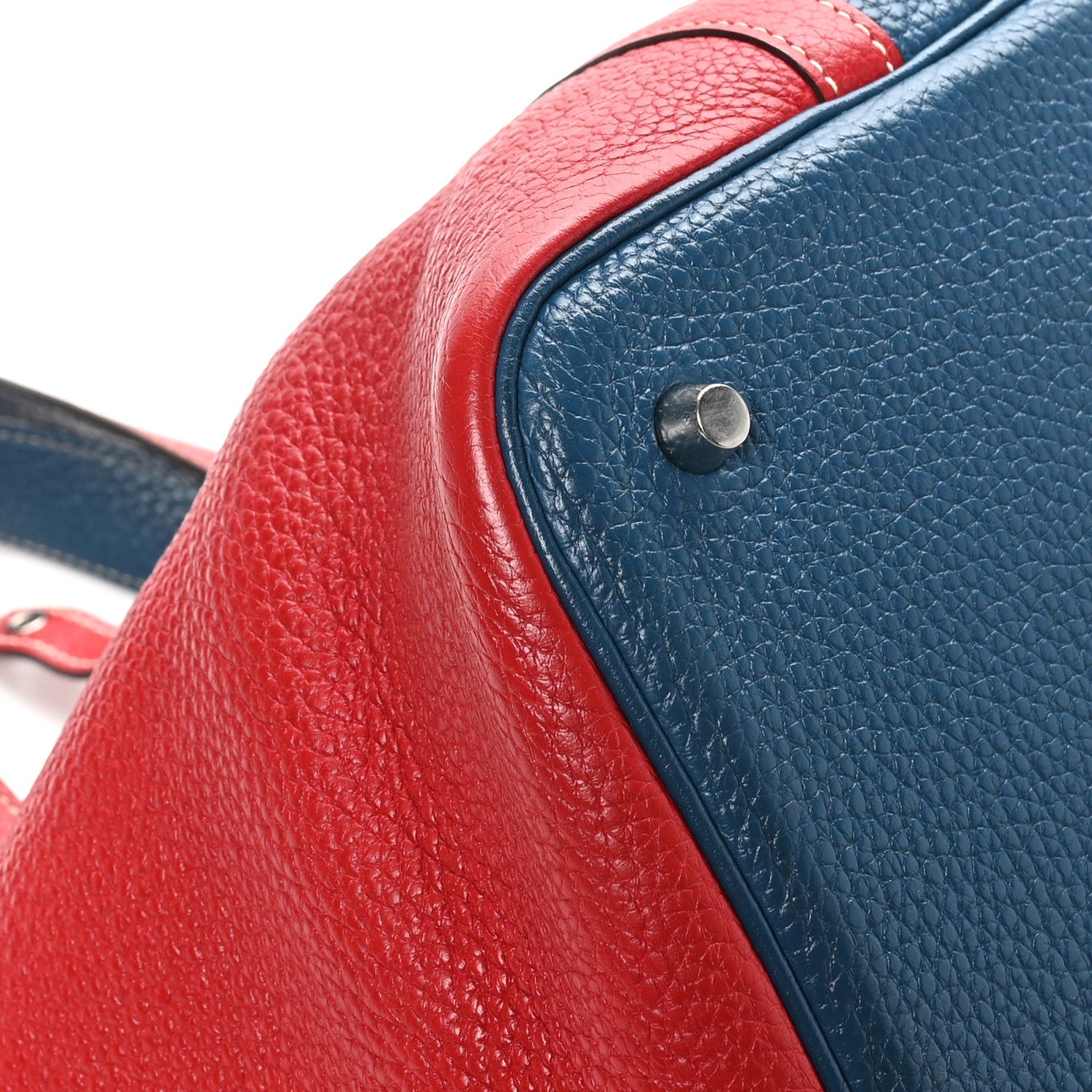 エルメス ピコタンロック MM 22 Rouge Casaque Bleu Thalassa トリヨンクレマンス シルバー金具 HERMES PICOTIN LOCK MM 22 ROUGE CASAQUE BLEU THALASSA TAURILLON CLEMENCE SILVER HARDWARE