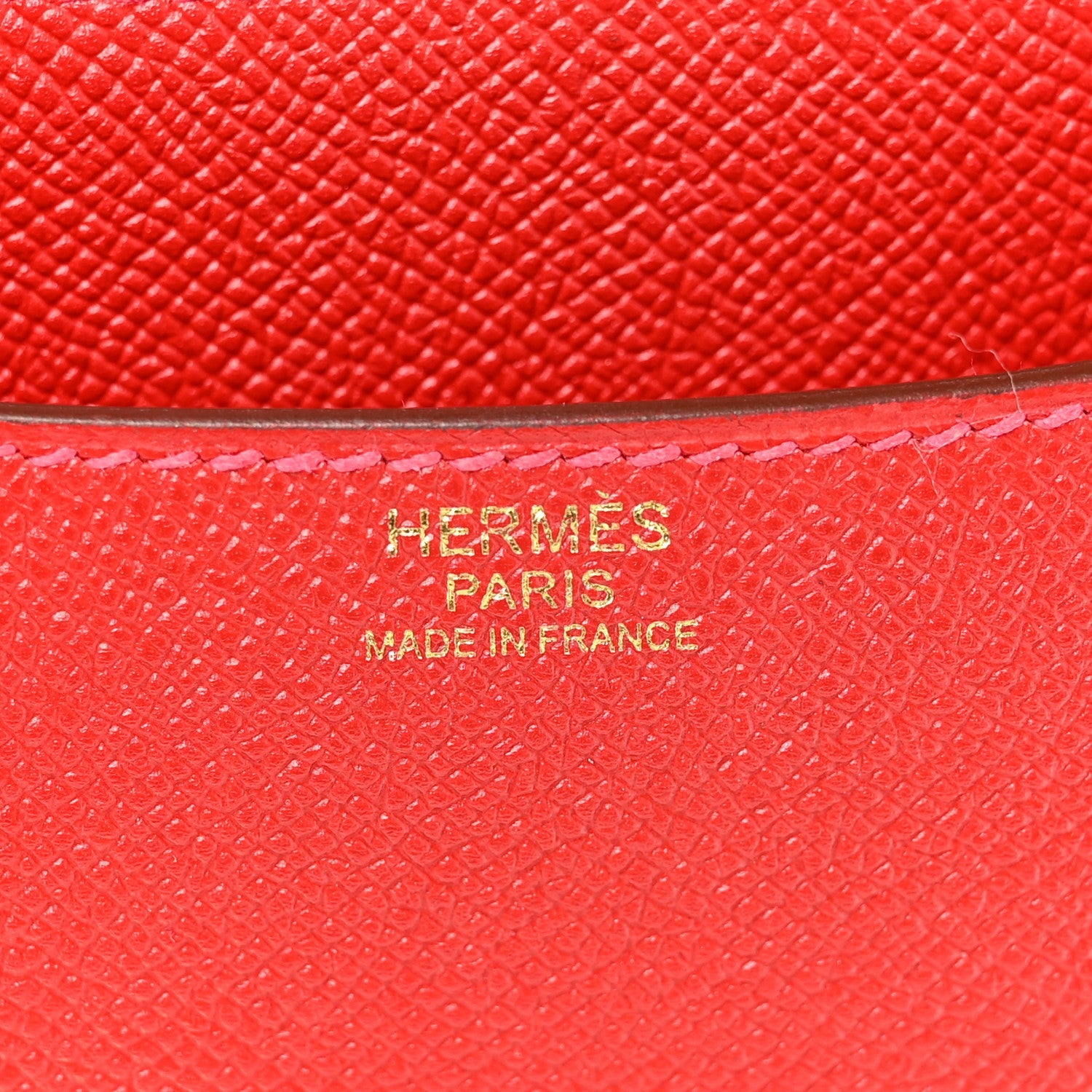エルメス  コンスタンス 24 Rouge Casaque エプソン ゴールド金具 HERMES CONSTANCE 24 ROUGE CASAQUE EPSOM GOLD HARDWARE