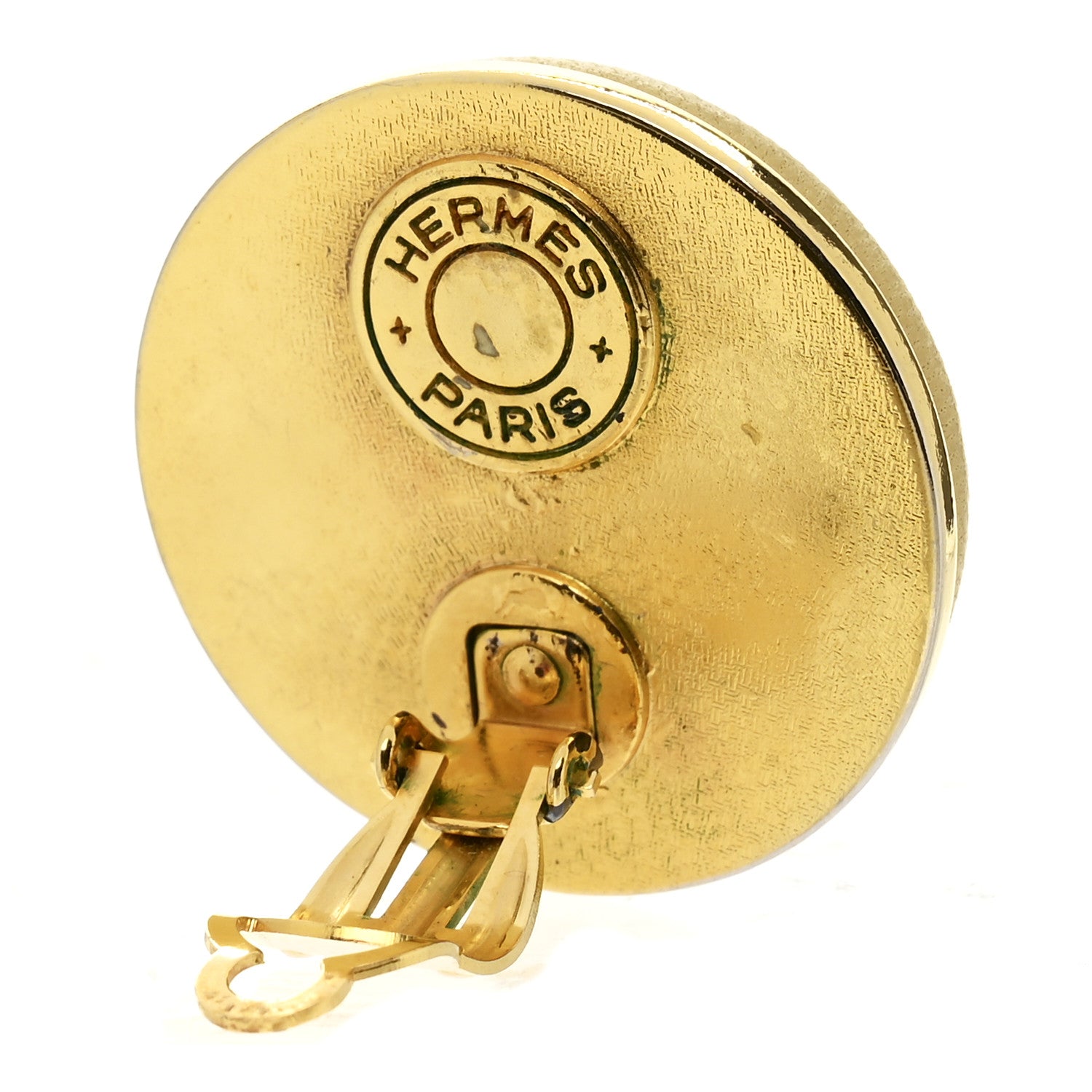 エルメス ラムスキン メドール クリップオン ピアス