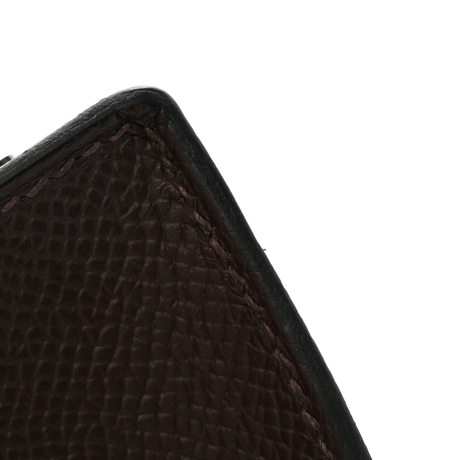 エルメス ミニケリー 20 外縫い Ebene エプソン エレクトラム金具 ゴールド金具/シルバー金具 HERMES MINI KELLY 20 SELLIER EBENE EPSOM
