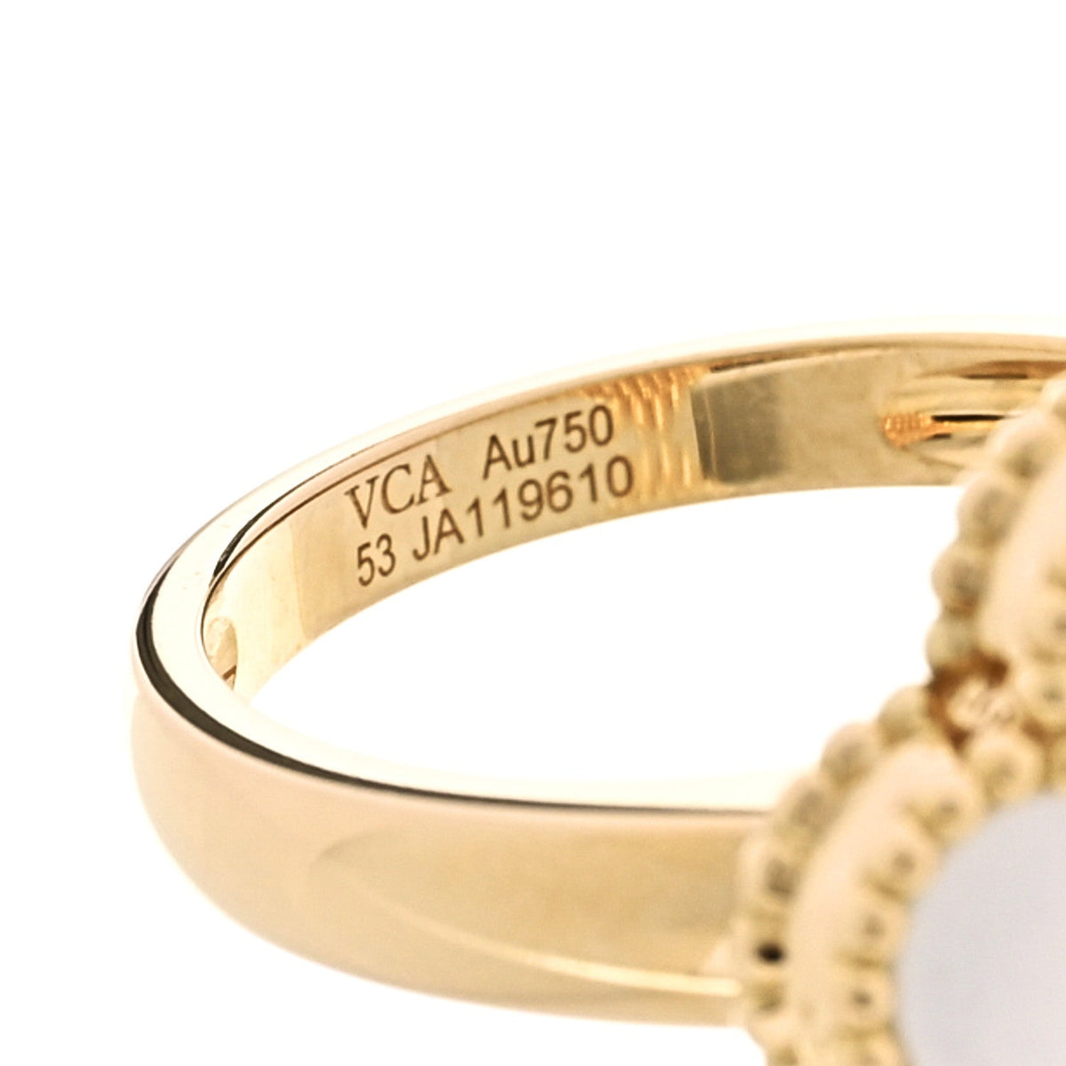 ヴァンクリーフ＆アーペル ヴィンテージアルハンブラ リング マルチカラー 18K イエローゴールド VAN CLEEF & ARPELS VINTAGE ALHAMBRA RING MULTICOLOR 18K YELLOW GOLD