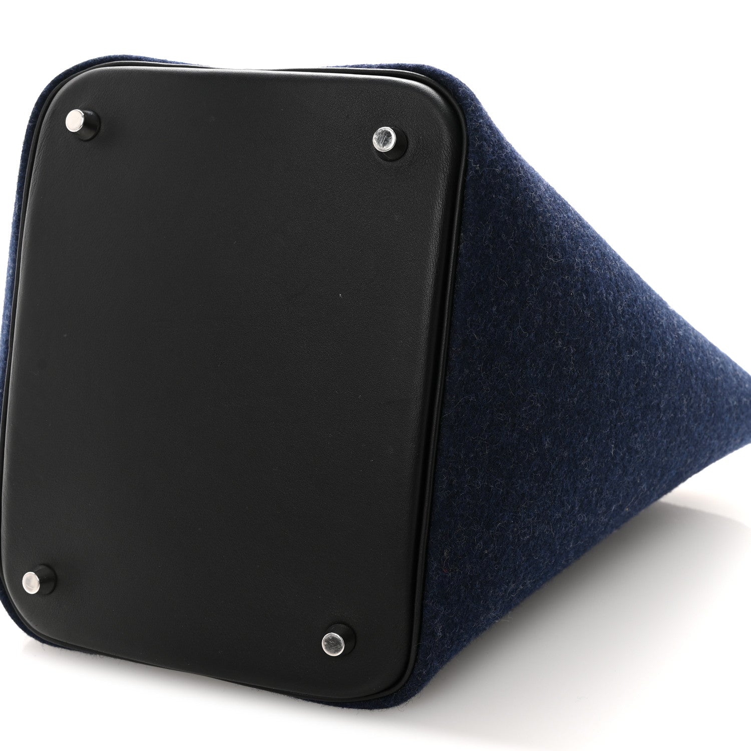 HERMES PICOTIN LOCK PM 18 BLEU NUIT BLACK SWIFT SILVER HARDWARE