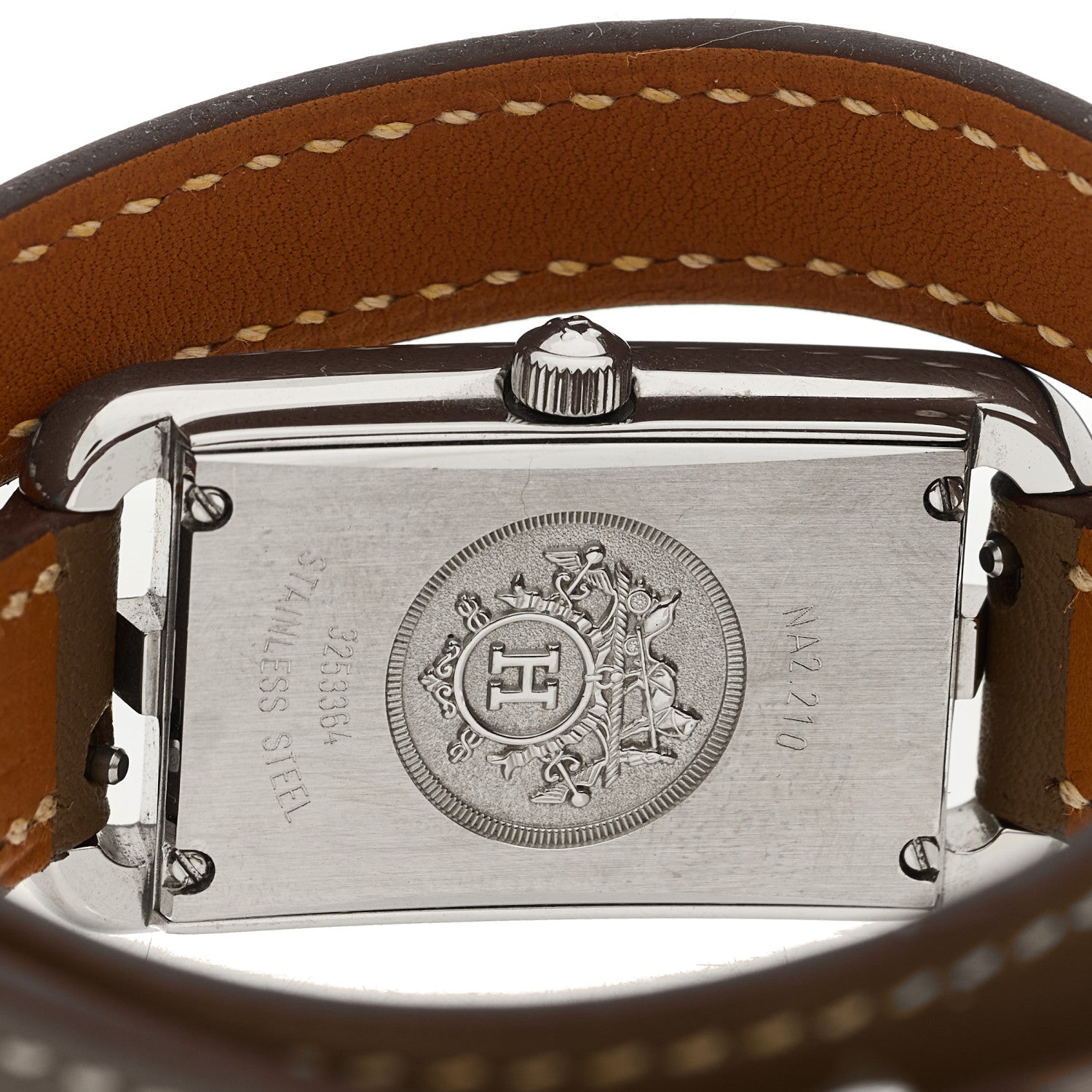 Hermès Swift 20mm Nantucket Double Tour Quartz Watch in Etoupe