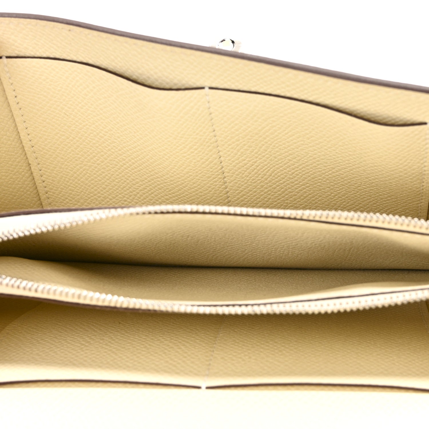 HERMES KELLY TO GO WALLET NATA EPSOM SILVER HARDWARE