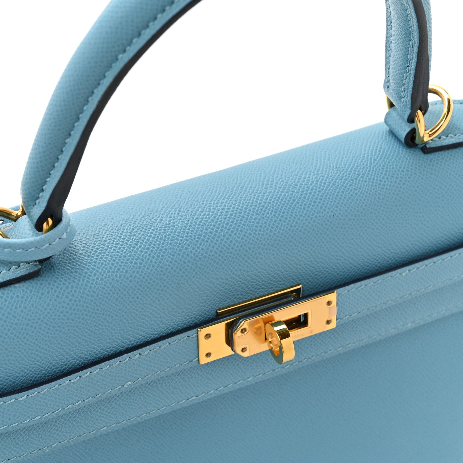 エルメス ケリー 25 外縫い Bleu Du Nord マダムカーフ ゴールド金具 HERMES KELLY 25 SELLIER BLEU DU NORD MADAME CALFSKIN GOLD HARDWARE