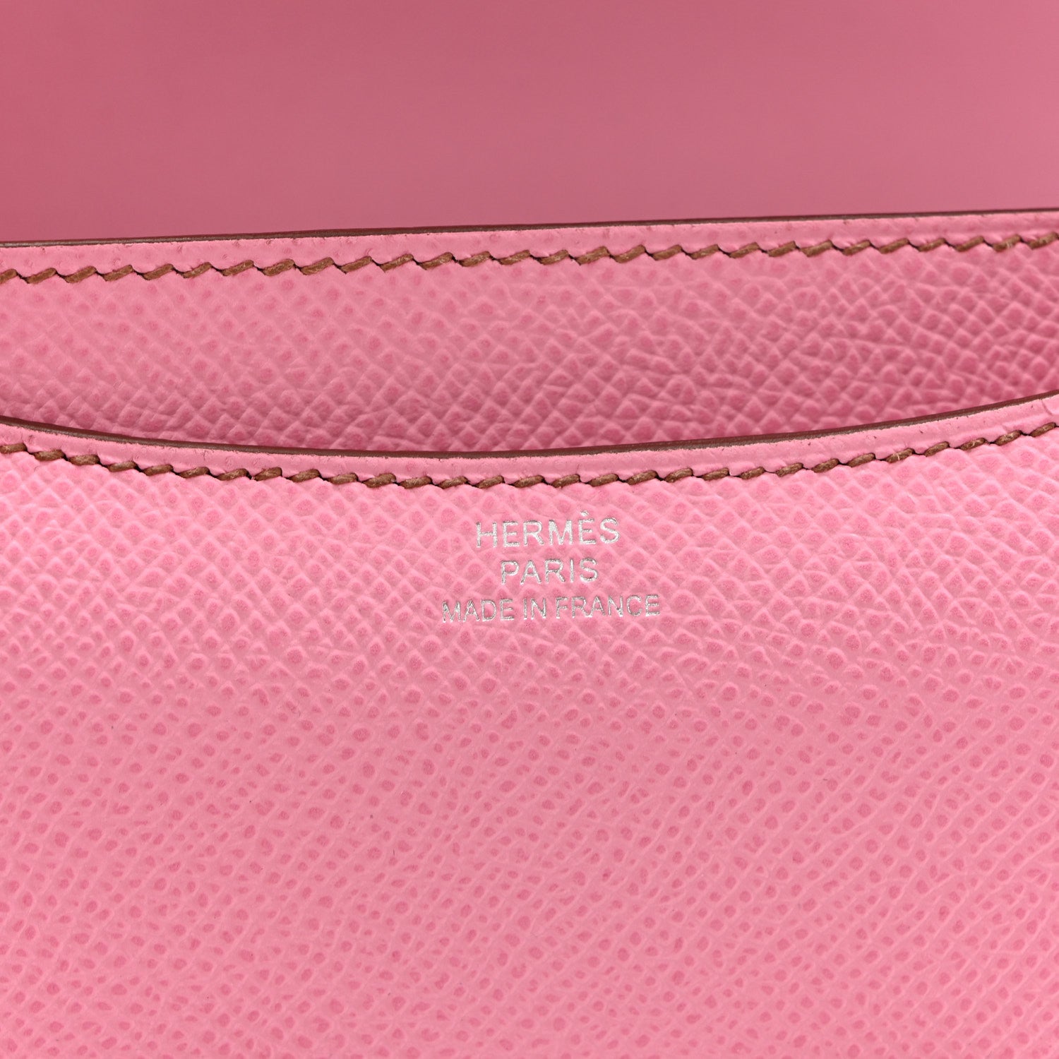 エルメス  ミニコンスタンス 18 Bubblegum Pink エプソン シルバー金具 HERMES MINI CONSTANCE 18 BUBBLEGUM PINK EPSOM SILVER HARDWARE