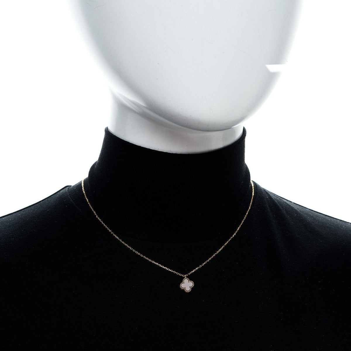 ヴァンクリーフ＆アーペル スウィートアルハンブラ ペンダントネックレス カーネリアン 18K ローズゴールド VAN CLEEF & ARPELS SWEET ALHAMBRA PENDANT NECKLACE CARNELIAN 18K ROSE GOLD