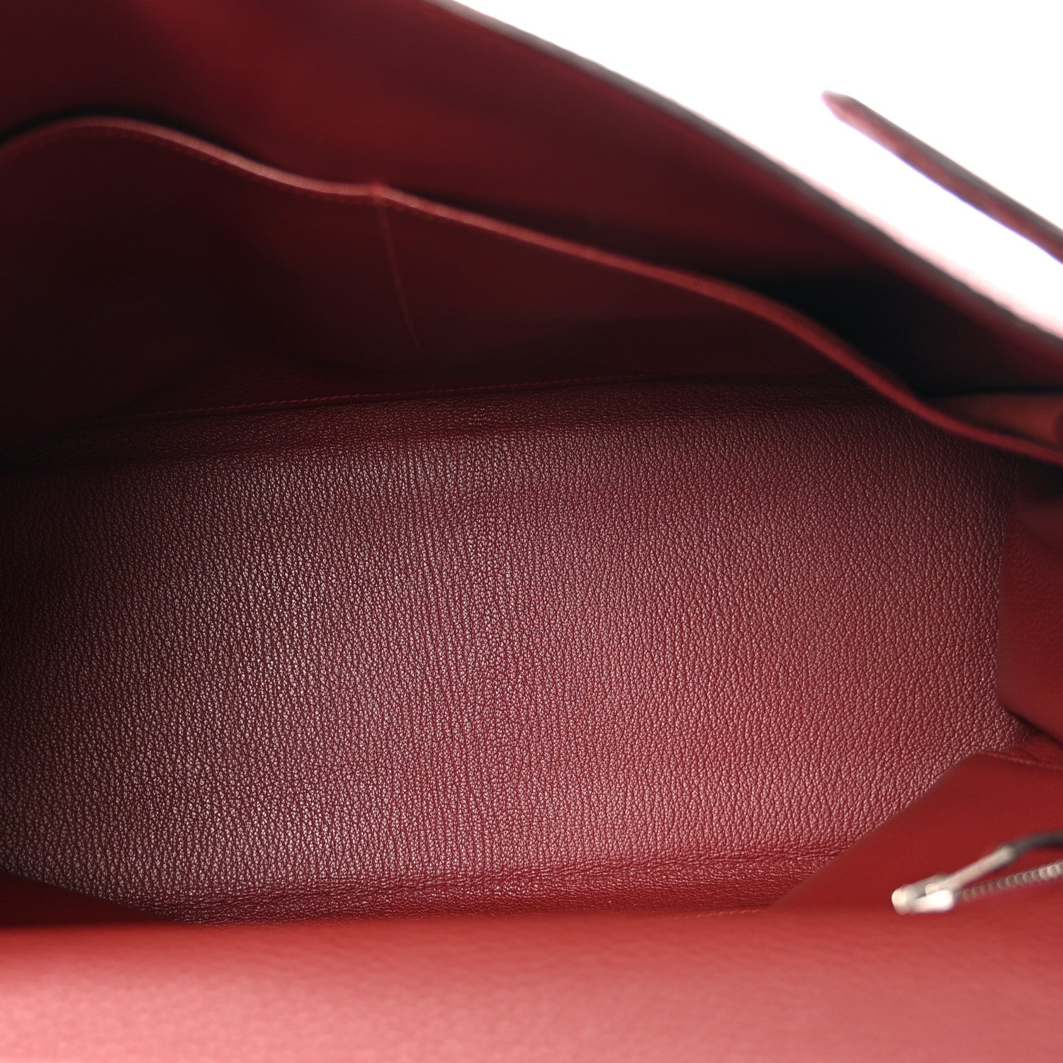 エルメス ケリー35 内縫い Rouge H トゴ シルバー金具 HERMES KELLY35 RETOURNE ROUGE H TOGO SILVER HARDWARE