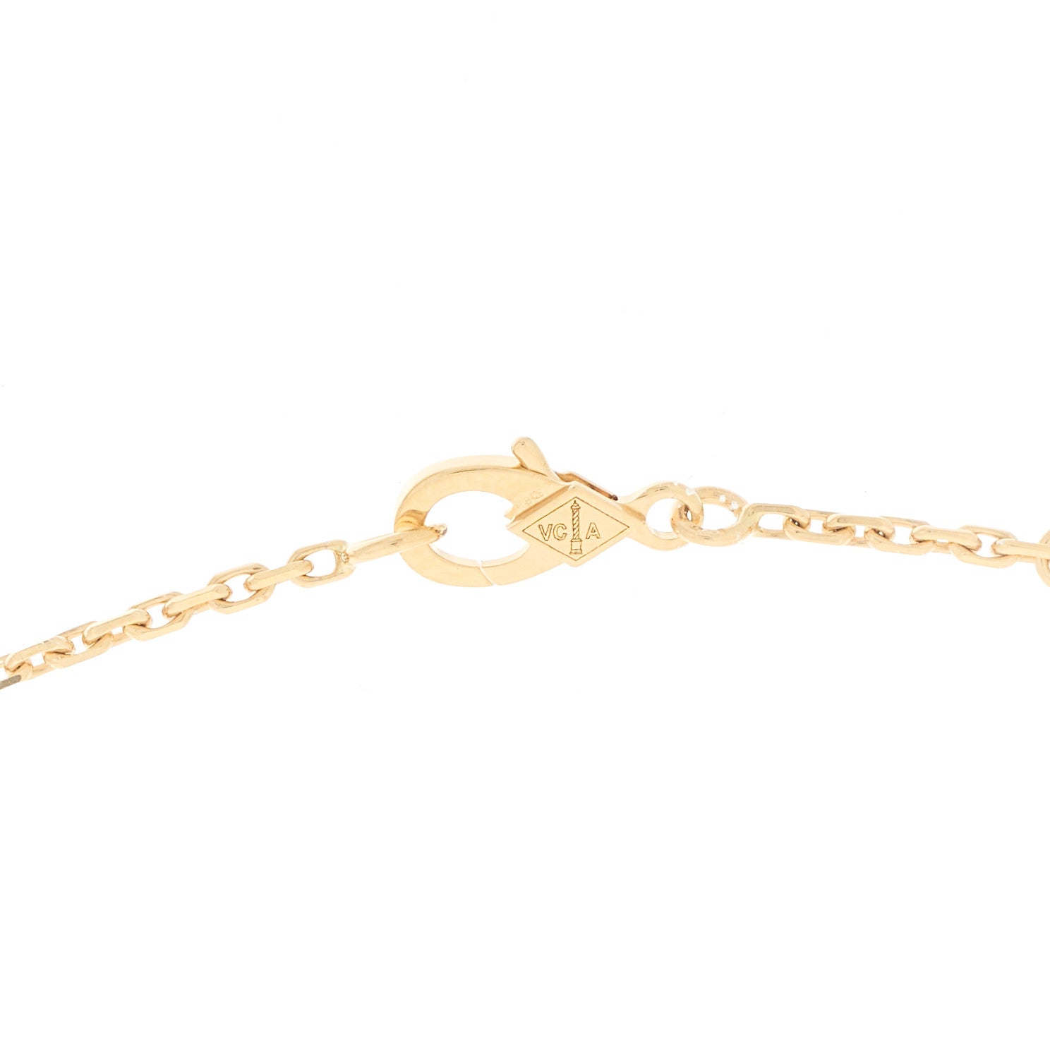 ヴァンクリーフ&アーペル 18Kイエローゴールド ブラックオニキス マジックアルハンブラ ペンダントネックレス