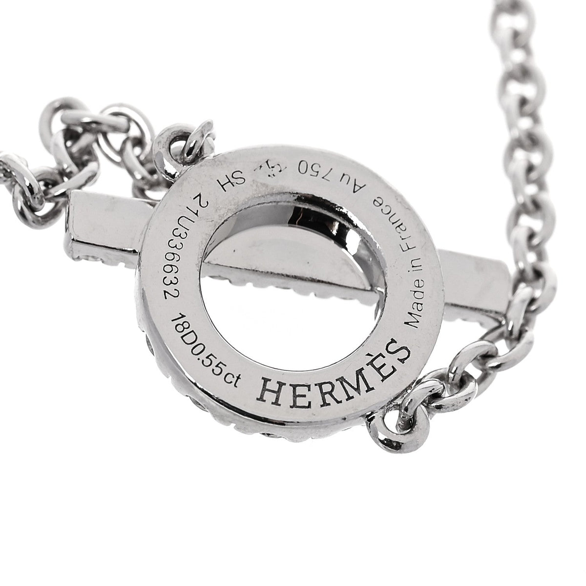 エルメス フィネス ブレスレット 18K ホワイトゴールド ダイヤモンド HERMES FINESSE BRACELET 18K WHITE GOLD DIAMOND
