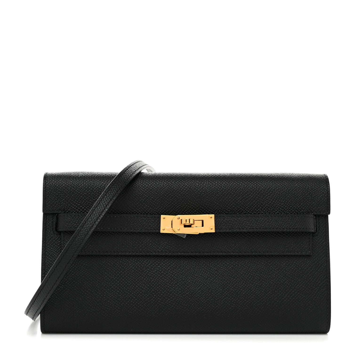 エルメス ケリーウォレット トゥーゴー 長財布 Black エプソン