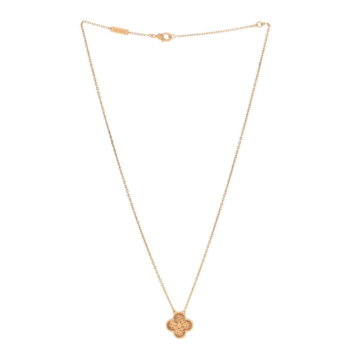 ヴァンクリーフ＆アーペル ヴィンテージアルハンブラ ペンダントネックレス 18K イエローゴールド VAN CLEEF & ARPELS VINTAGE ALHAMBRA PENDANT NECKLACE 18K YELLOW GOLD