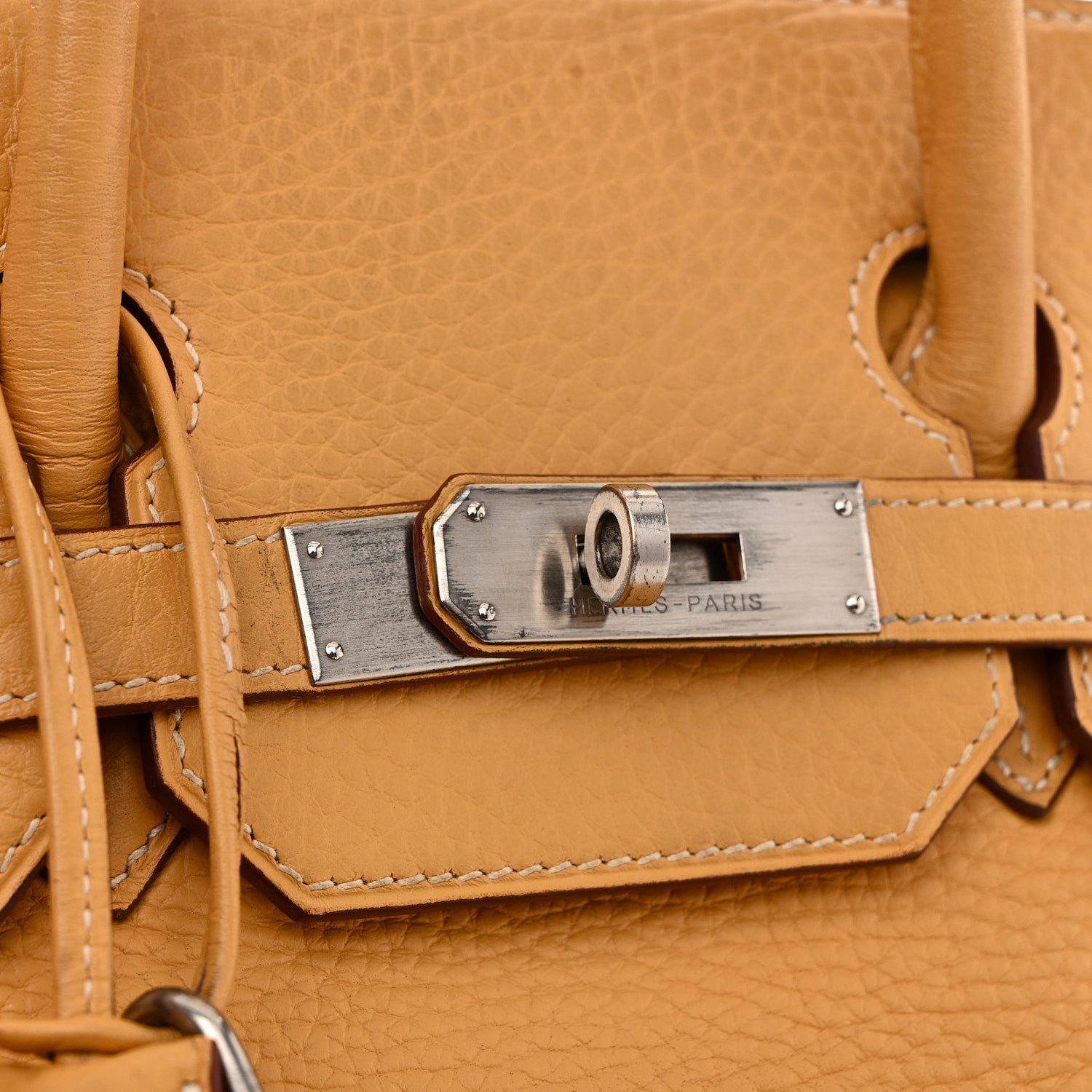 エルメス バーキン 32 オータクロア HAC Natural Sable トリヨンクレマンス シルバー金具 HERMES BIRKIN 32 HAC NATURAL SABLE TAURILLON CLEMENCE SILVER HARDWARE