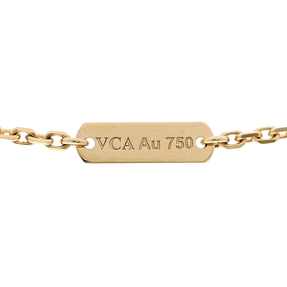 Van Cleef & Arpels Vintage Alhambra Pendant Necklace 18K Yellow Gold 
