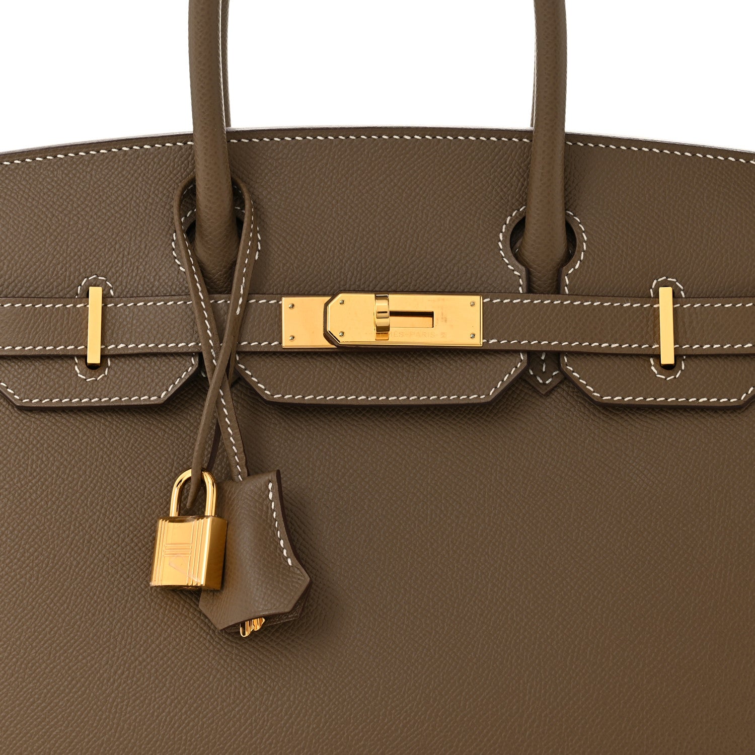 エルメス バーキン 30 外縫い Etoupe エプソン ゴールド金具 HERMES BIRKIN 30 SELLIER ETOUPE EPSOM GOLD HARDWARE