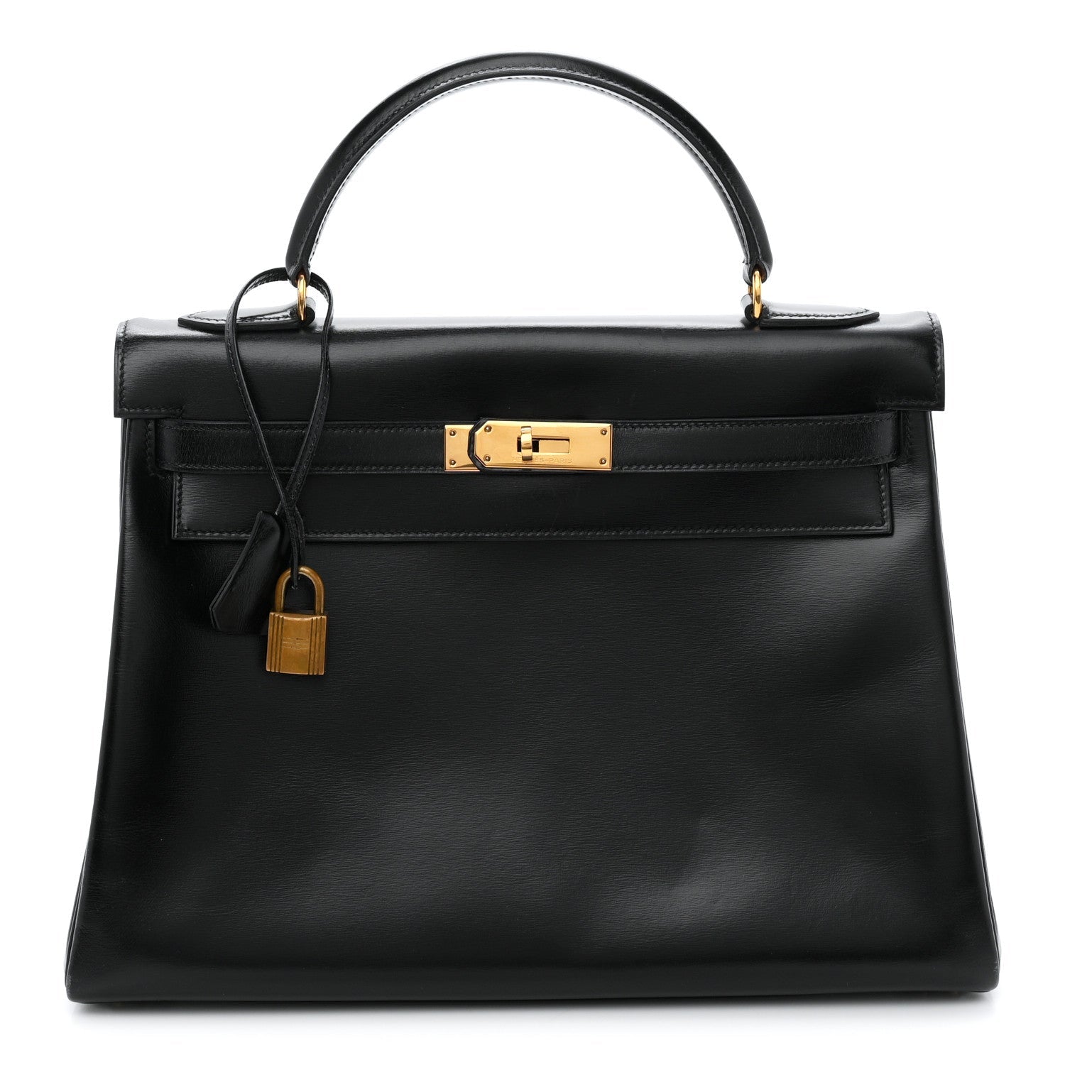 エルメス ケリー32 内縫い Black ボックス ゴールド金具 HERMES KELLY32 RETOURNE BLACK BOX GOLD HARDWARE