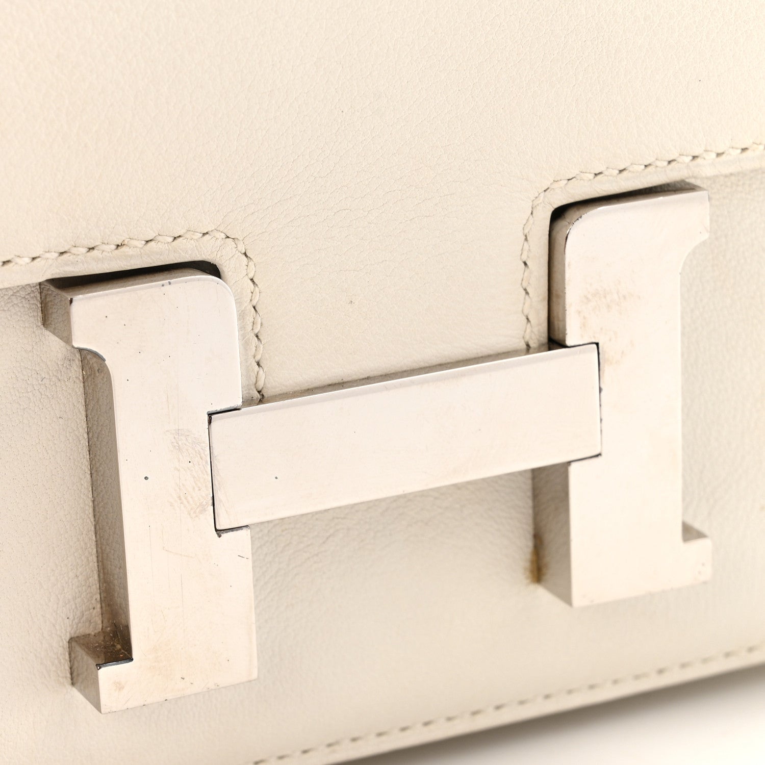 エルメス コンスタンス PM 18 White スイフト シルバー金具 HERMES CONSTANCE PM 18 WHITE SWIFT SILVER HARDWARE