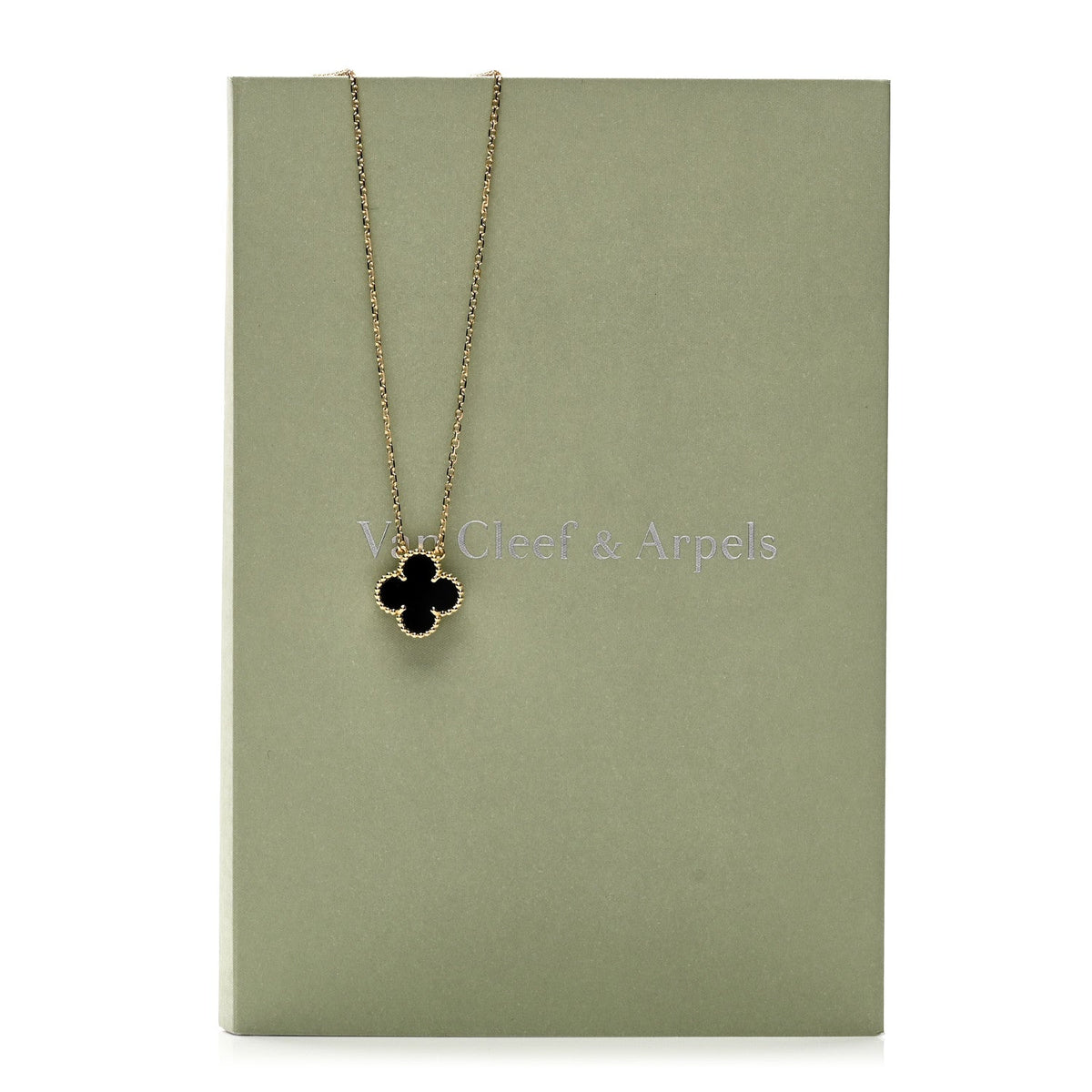 ヴァンクリーフ＆アーペル ヴィンテージアルハンブラ ペンダントネックレス ブラックオニキス 18K イエローゴールド VAN CLEEF & ARPELS VINTAGE ALHAMBRA PENDANT NECKLACE BLACK ONYX 18K YELLOW GOLD