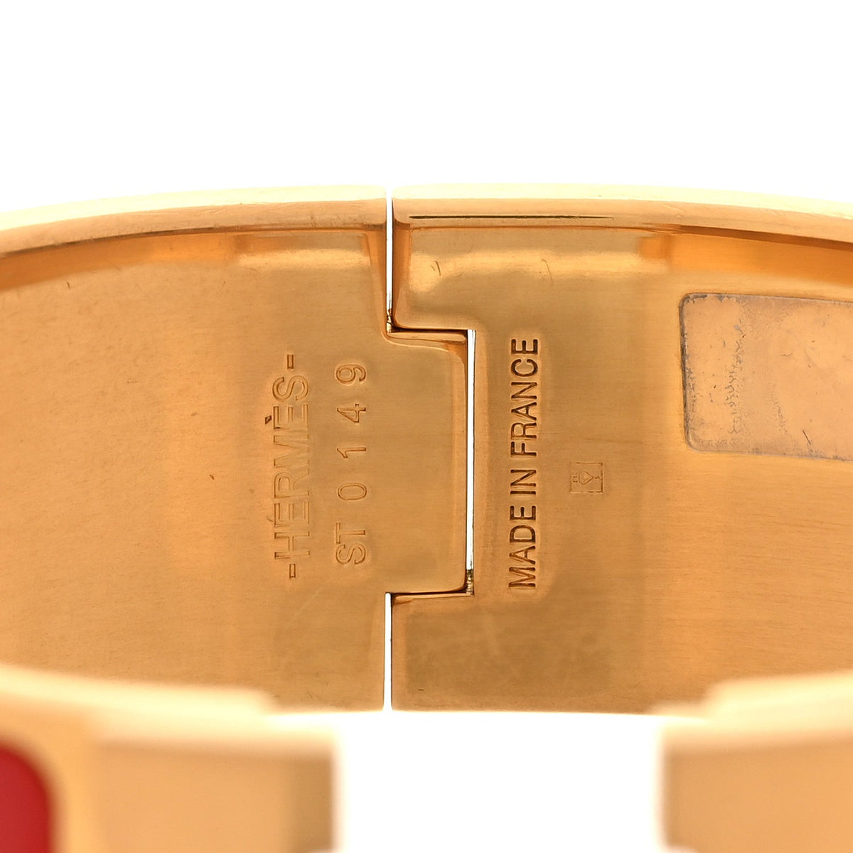 エルメス クリッククラック H ブレスレット エナメル ワイド PM ルージュ HERMES CLIC CLAC H BRACELET ENAMEL WIDE PM ROUGE BANDANA