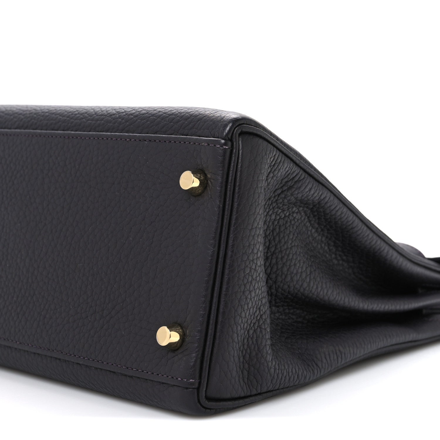 HERMES KELLY 32 RETOURNE RAISIN PRUNOIR TOGO GOLD HARDWARE