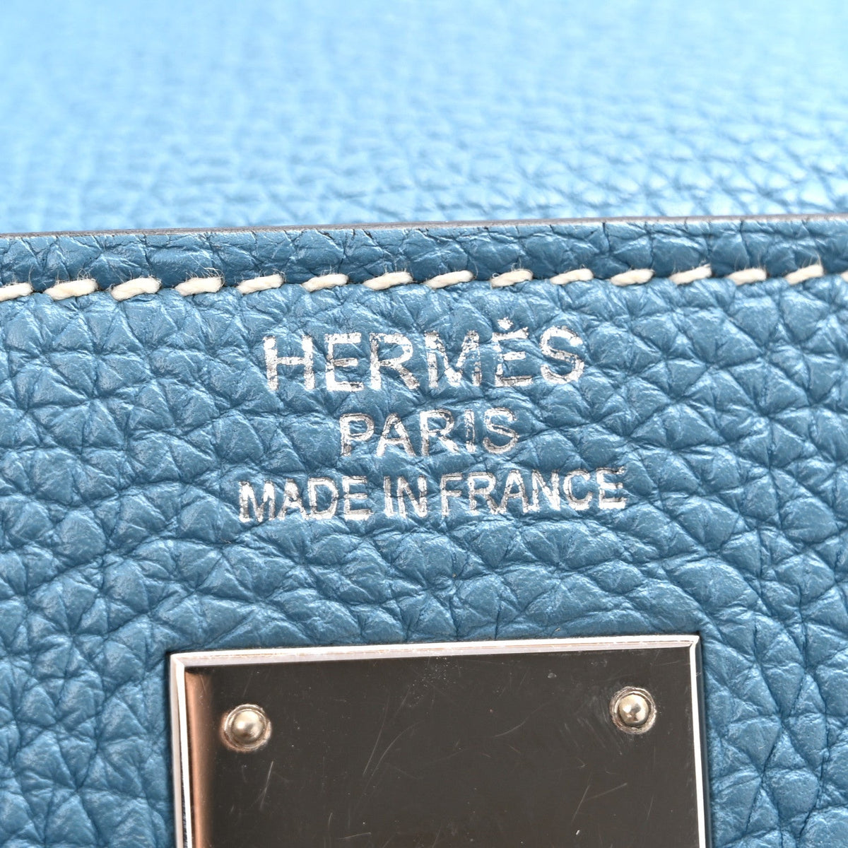 エルメス ケリー 35 内縫い Blue Jean トリヨンクレマンス シルバー金具 HERMES KELLY 35 RETOURNE BLUE JEAN TAURILLON CLEMENCE SILVER HARDWARE