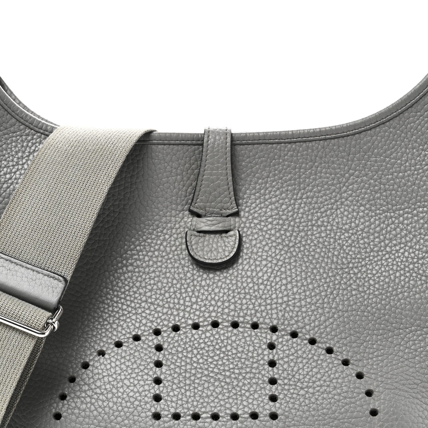 エルメス エヴリン PM Gris Mouette トリヨンクレマンス シルバー金具 HERMES EVELYNE PM GRIS MOUETTE TAURILLON CLEMENCE SILVER HARDWARE