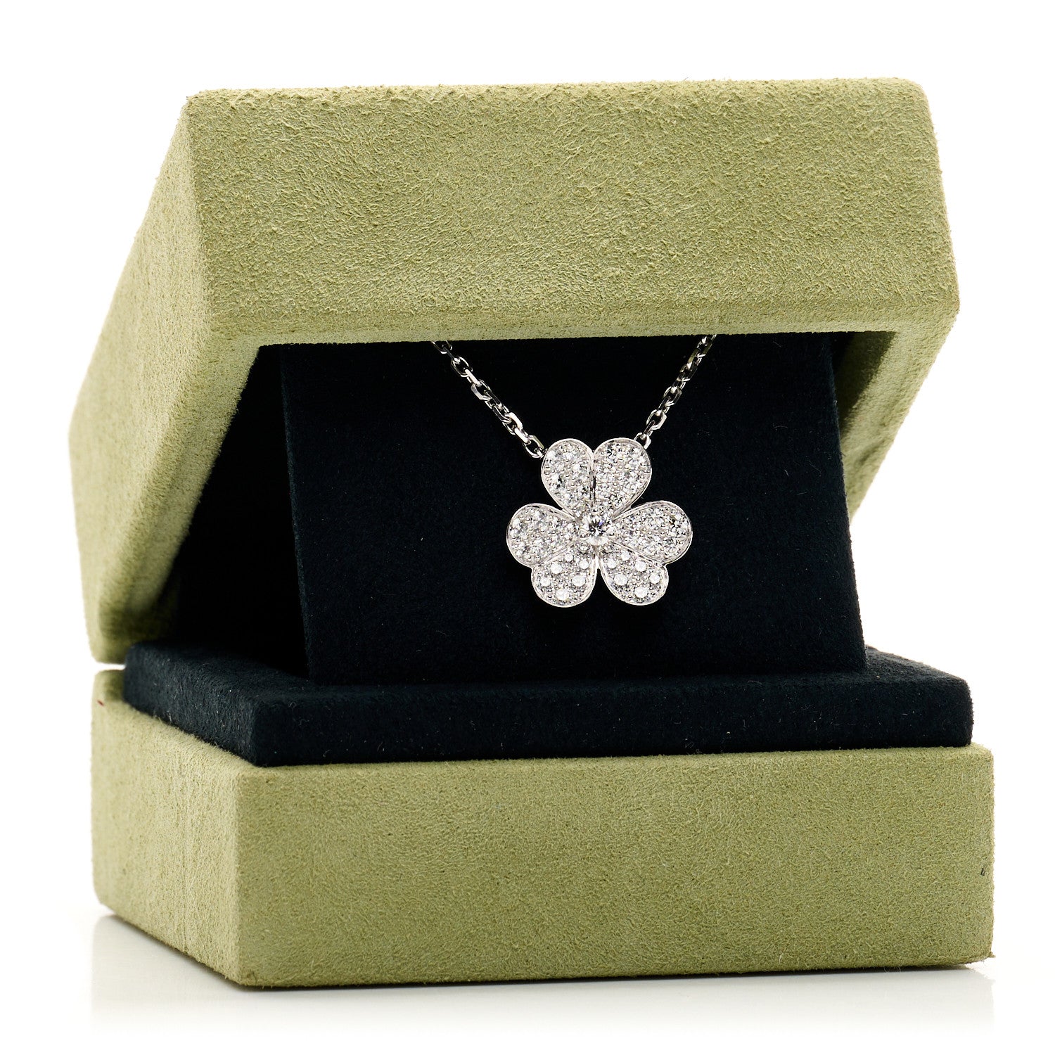 Van Cleef & Arpels フリヴォルペンダント　ホワイトゴールド VAN CLEEF 18Kホワイトゴールド ダイヤモンド スモール フリヴォル