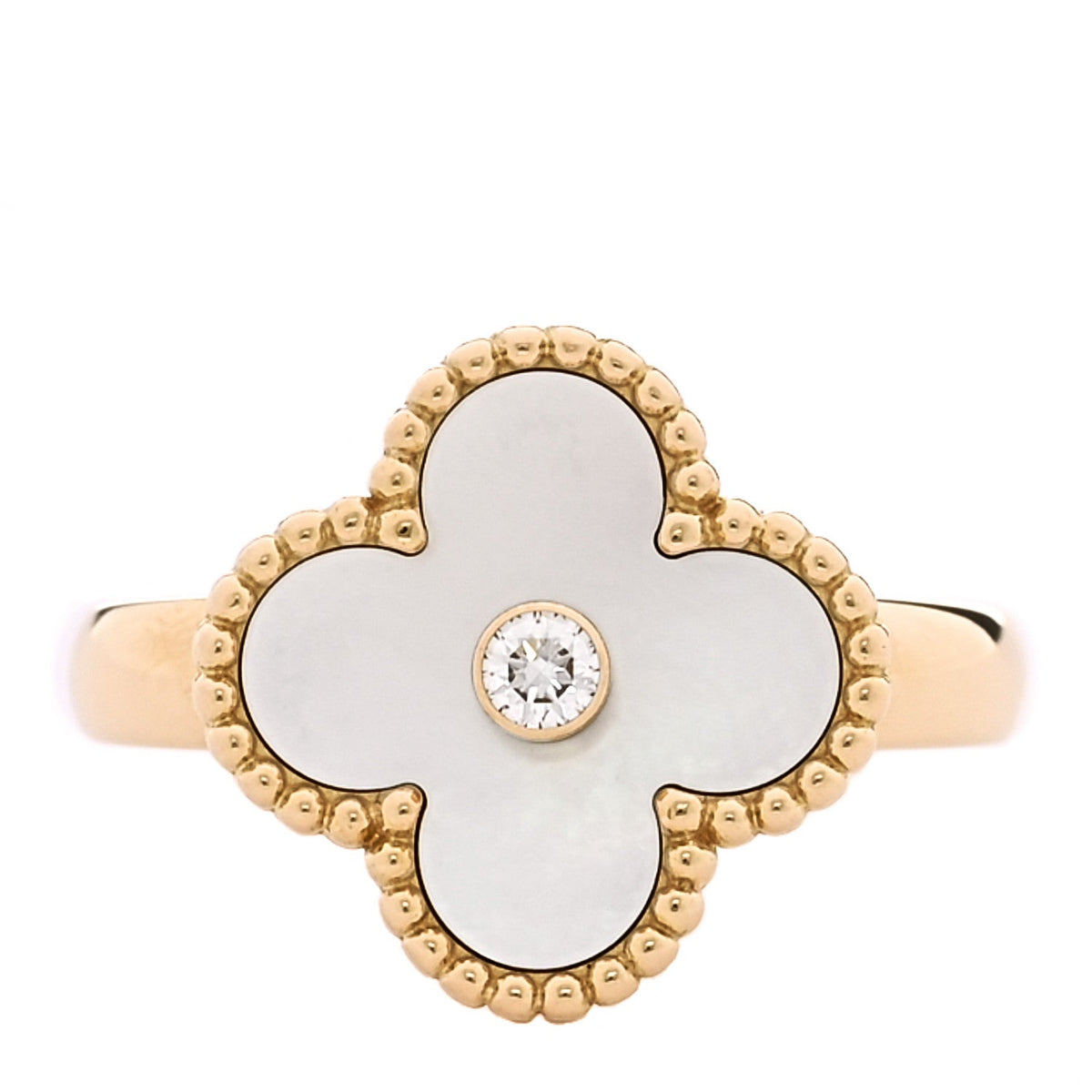 ヴァンクリーフ＆アーペル ヴィンテージアルハンブラ リング マルチカラー 18K イエローゴールド VAN CLEEF & ARPELS VINTAGE ALHAMBRA RING MULTICOLOR 18K YELLOW GOLD