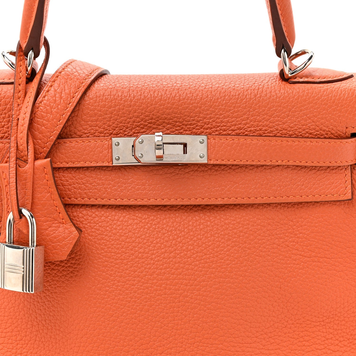 エルメス ケリー 25 内縫い Orange トゴ シルバー金具 HERMES KELLY 25 RETOURNE ORANGE TOGO SILVER HARDWARE