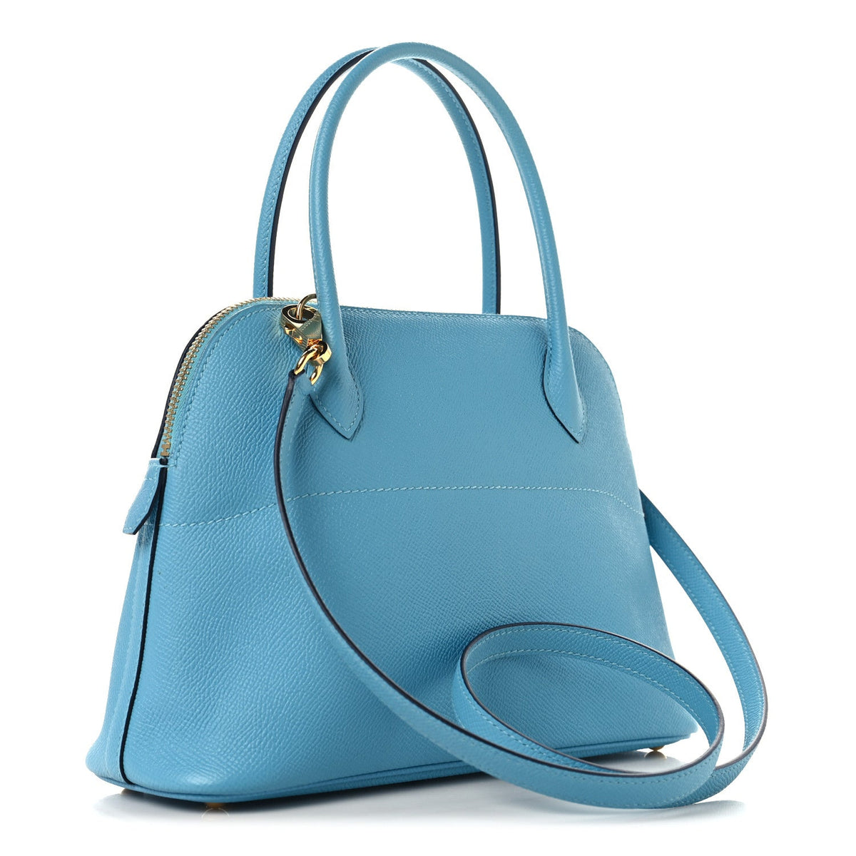 Hermès Bolide 27 Bleu Du Nord Epsom Gold Hardware