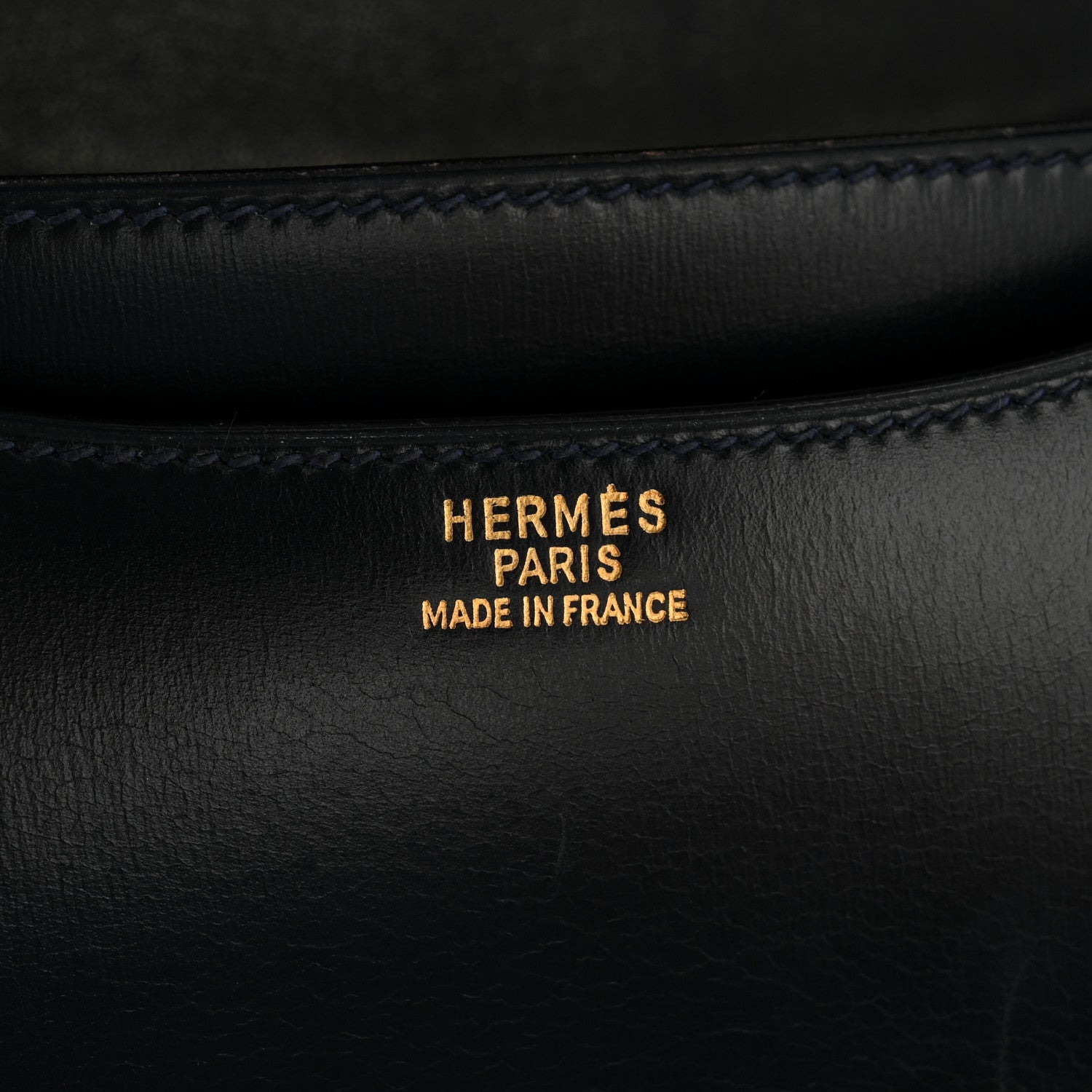 HERMES MINI CONSTANCE 18 BLEU MARINE BOX GOLD HARDWARE