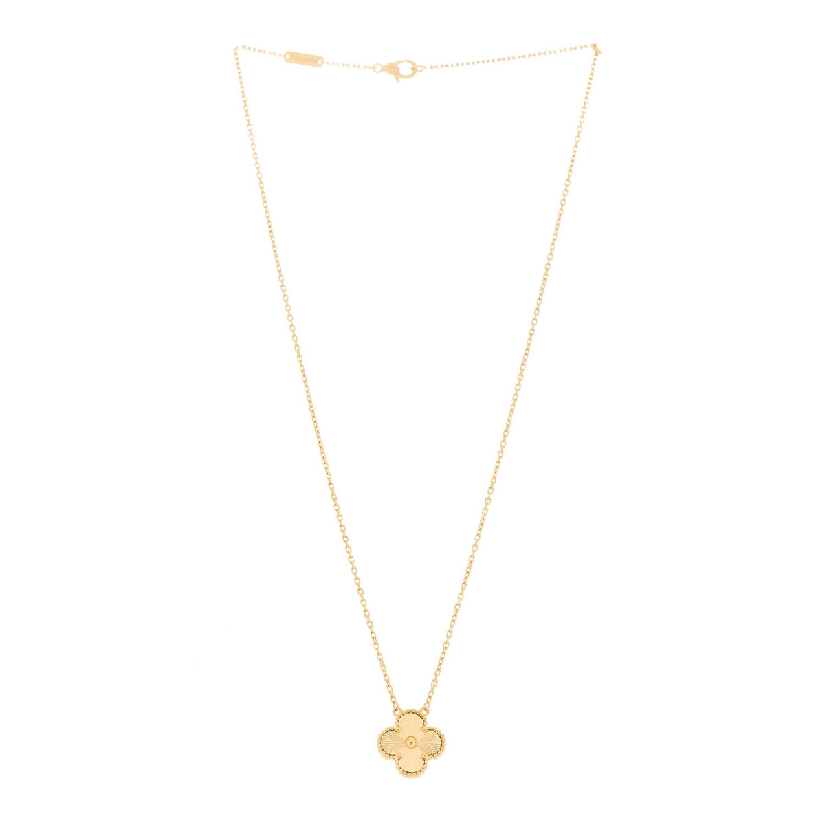 ヴァンクリーフ＆アーペル ヴィンテージアルハンブラ ペンダントネックレス 18K イエローゴールド VAN CLEEF & ARPELS VINTAGE ALHAMBRA PENDANT NECKLACE 18K YELLOW GOLD