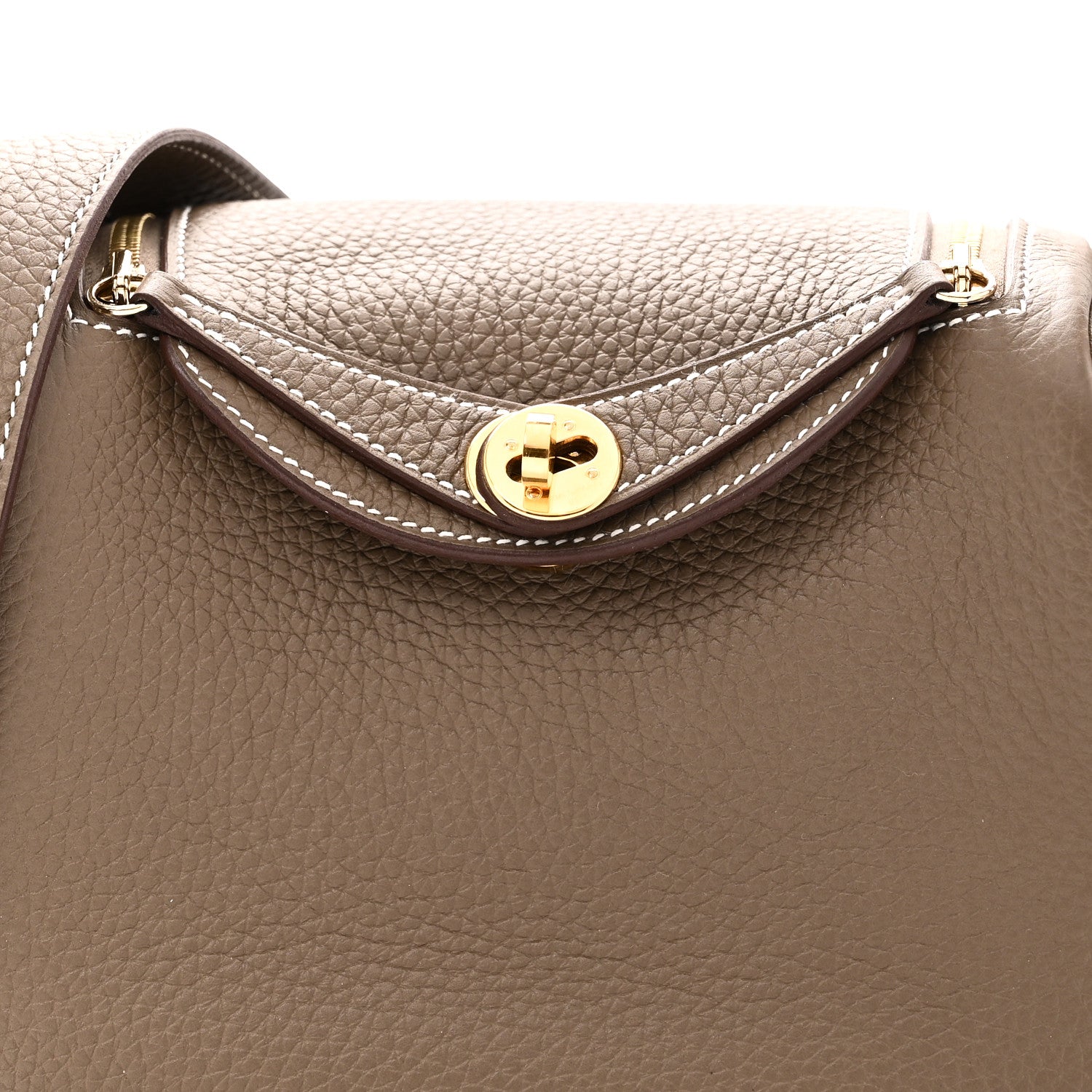 エルメス リンディ 20 Etoupe トリヨンクレマンス ゴールド金具 HERMES LINDY 20 ETOUPE TAURILLON CLEMENCE GOLD HARDWARE