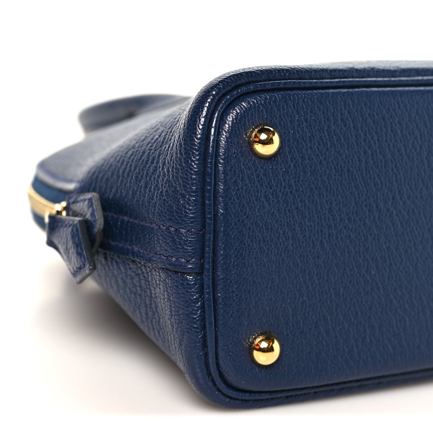 エルメス ミニボリード 1923 Deep Bleu シェーブルミゾール ゴールド金具 HERMES MINI BOLIDE 1923 DEEP BLEU CHEVRE MYSORE GOLD HARDWARE