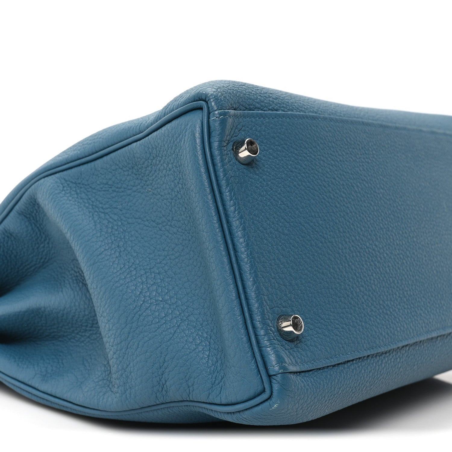 HERMES KELLY 35 RETOURNE COLBALT TOGO SILVER HARDWARE