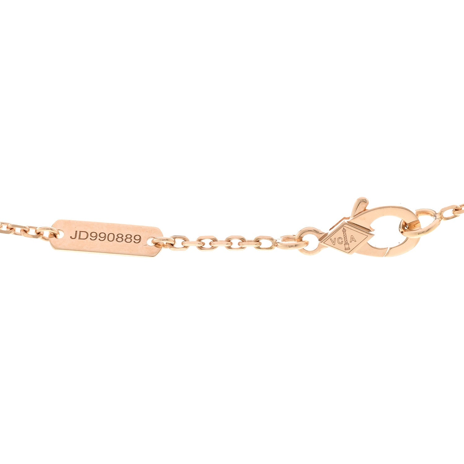 ヴァンクリーフ＆アーペル ヴィンテージアルハンブラ ペンダントネックレス ダイヤモンド 18K ローズゴールド VAN CLEEF & ARPELS VINTAGE ALHAMBRA PENDANT NECKLACE DIAMOND 18K ROSE GOLD