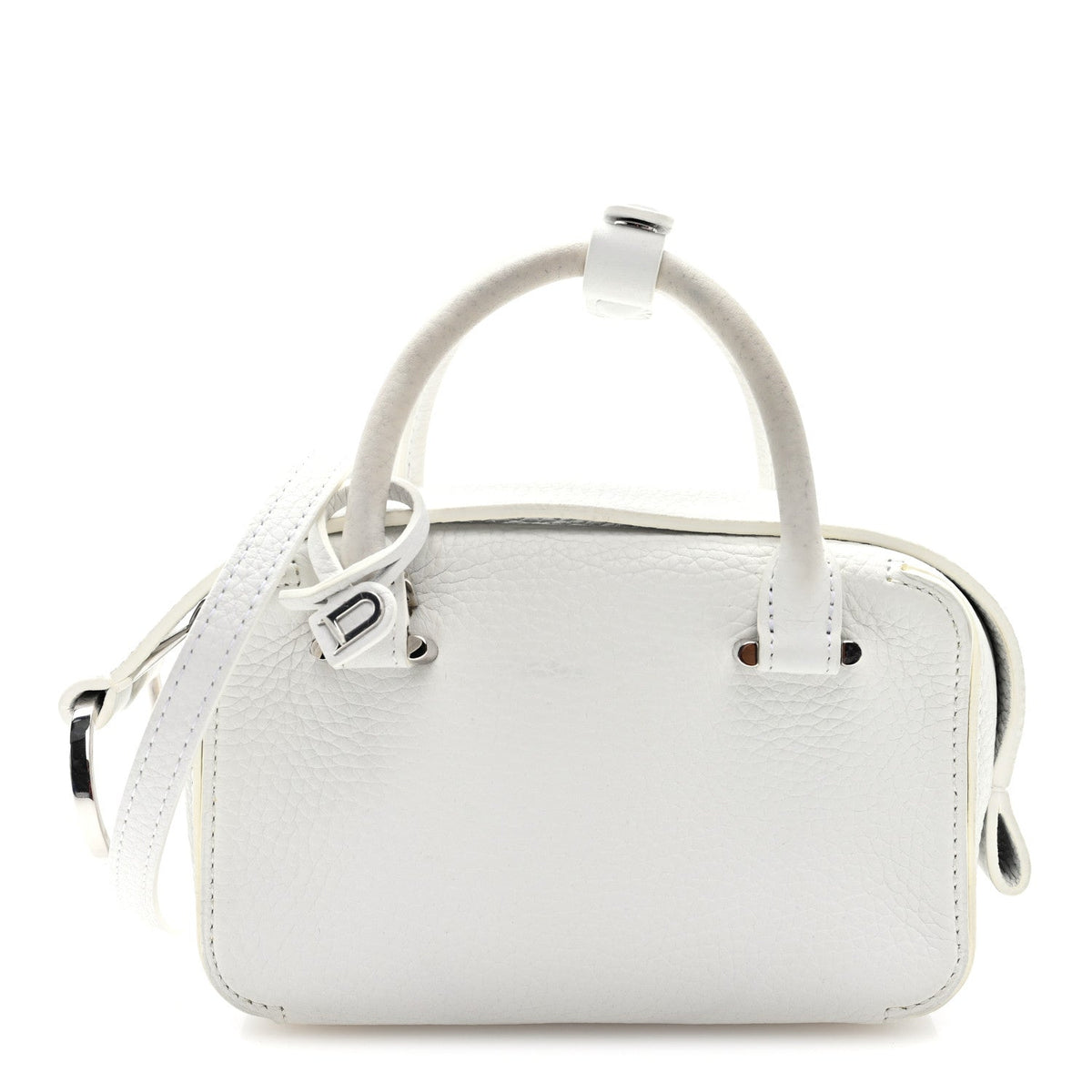 デルヴォー クールボックス ナノ ショルダーバッグ White トリヨンソフト シルバー金具 DELVAUX COOL BOX NANO SHOULDER BAG WHITE TAURILLON SOFT SILVER HARDWARE