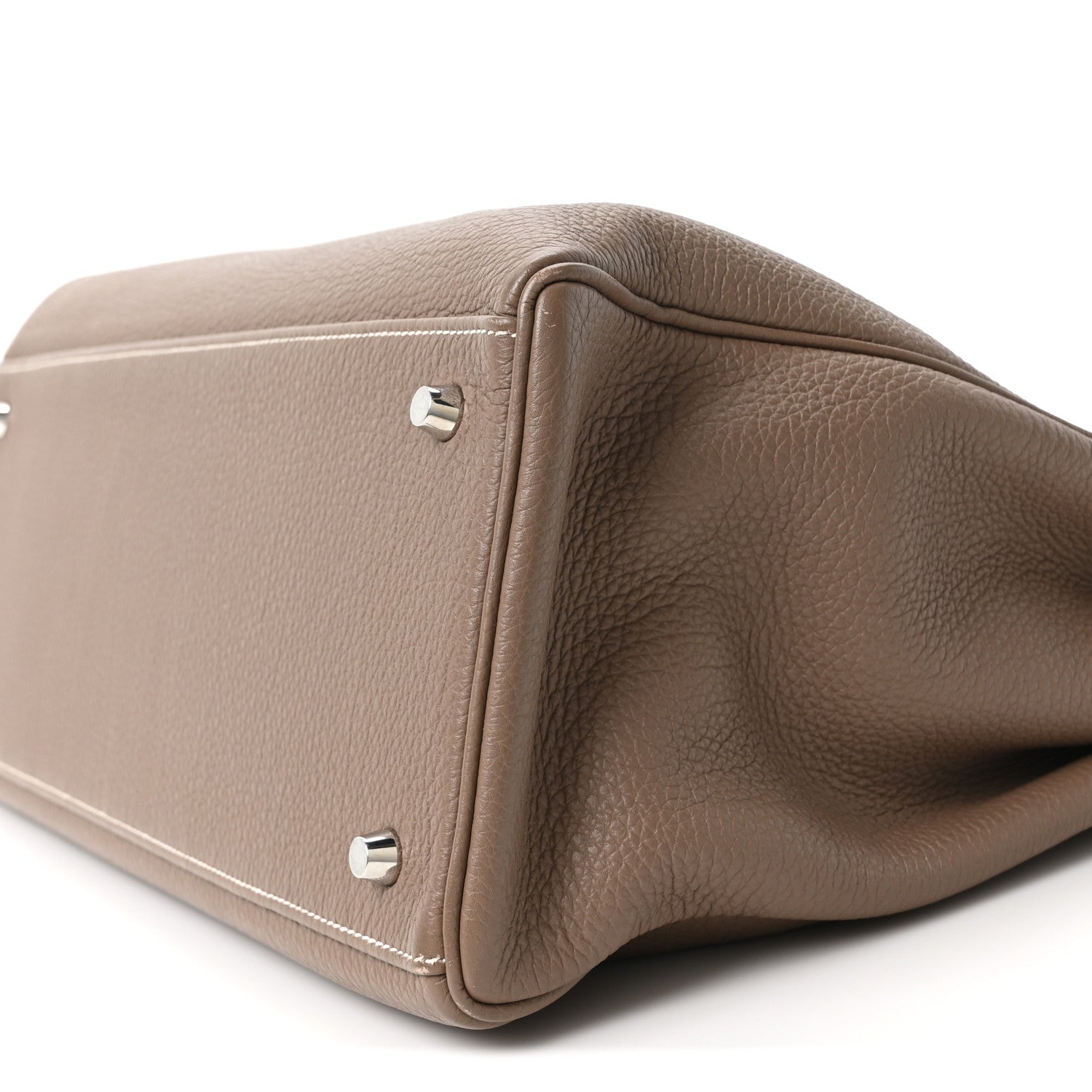 HERMES KELLY 40 RETOURNE ETOUPE TOGO SILVER HARDWARE