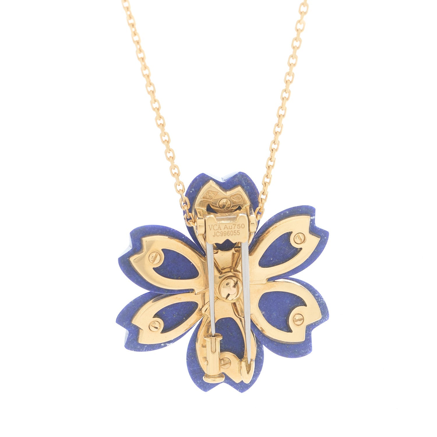 ヴァンクリーフ＆アーペル スモール ペンダントネックレス マルチカラー 18K イエローゴールド VAN CLEEF & ARPELS SMALL PENDANT NECKLACE MULTICOLOR 18K YELLOW GOLD