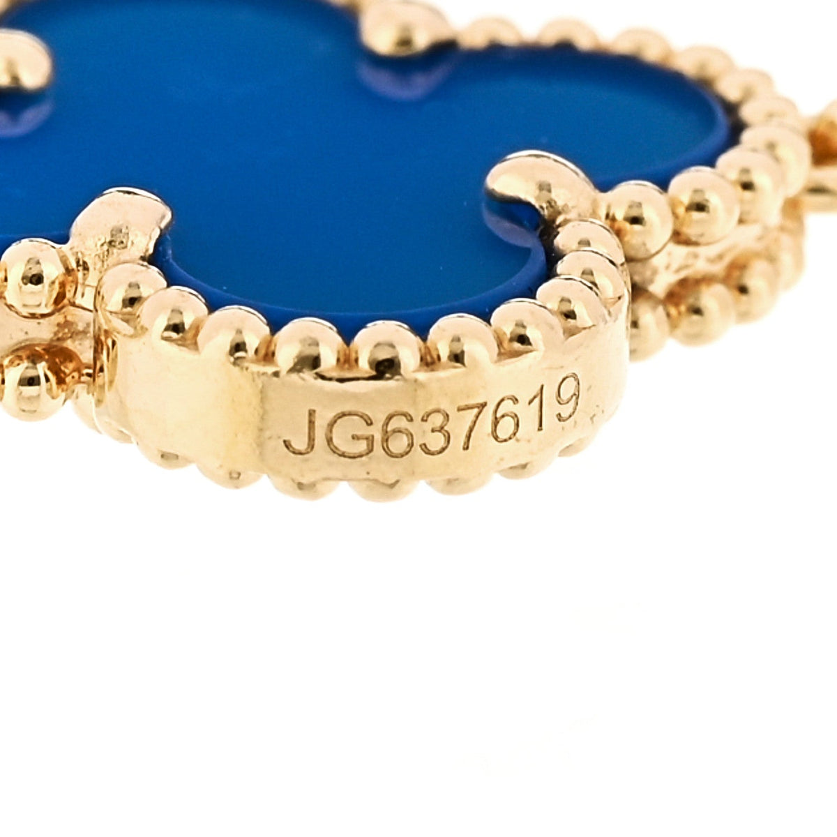 ヴァンクリーフ＆アーペル ヴィンテージアルハンブラ 5モチーフ ブレスレット ブルーアゲート 18K イエローゴールド VAN CLEEF & ARPELS VINTAGE ALHAMBRA 5 MOTIFS BRACELET BLUE AGATE 18K YELLOW GOLD
