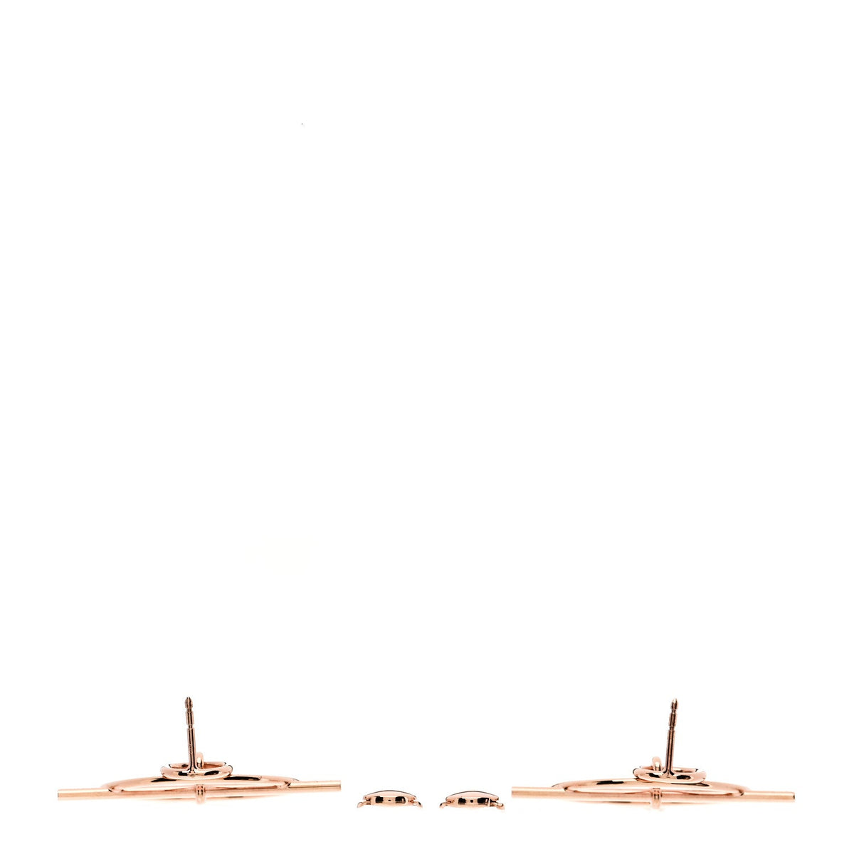 エルメス ループ ピアス 18K ローズゴールド HERMES LOOP EARRINGS 18K ROSE GOLD