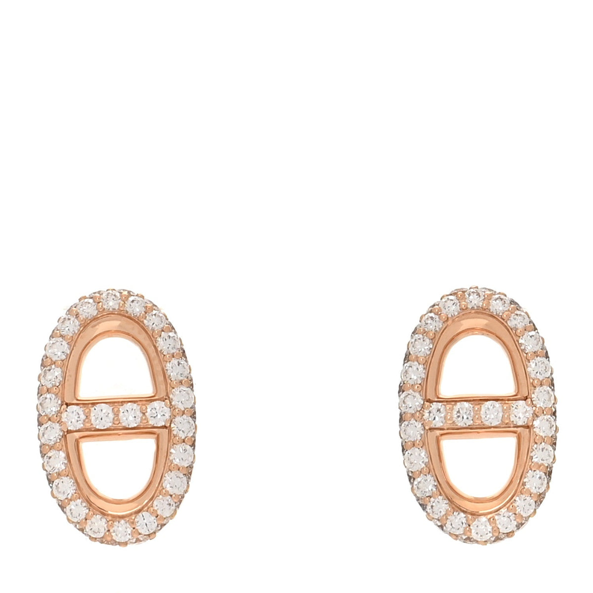 エルメス ファランドール ピアス 18K ローズゴールド ダイヤモンド HERMES FARANDOLE EARRINGS 18K ROSE GOLD DIAMOND