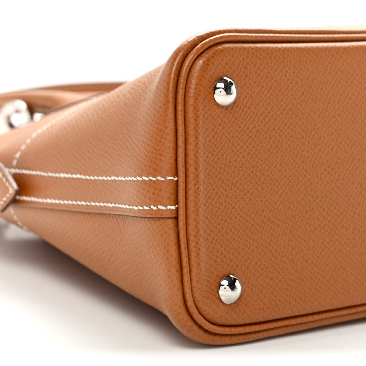 HERMES BOLIDE 27 GOLD EPSOM SILVER HARDWARE