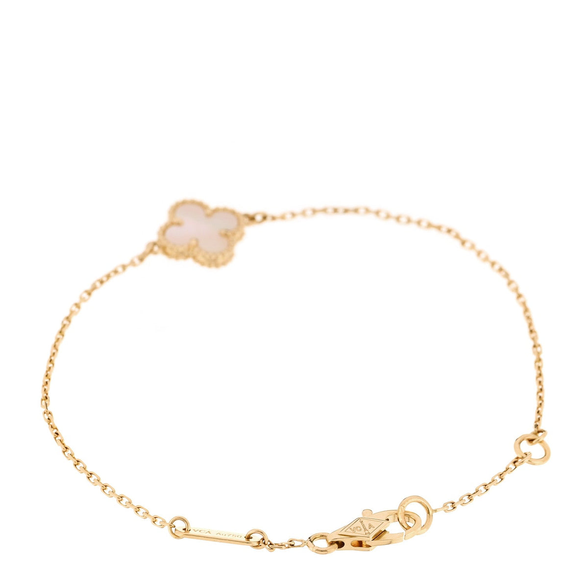 ヴァンクリーフ＆アーペル スウィートアルハンブラ ブレスレット マザーオブパール 18K イエローゴールド VAN CLEEF & ARPELS SWEET ALHAMBRA BRACELET MOTHER OF PEARL 18K YELLOW GOLD