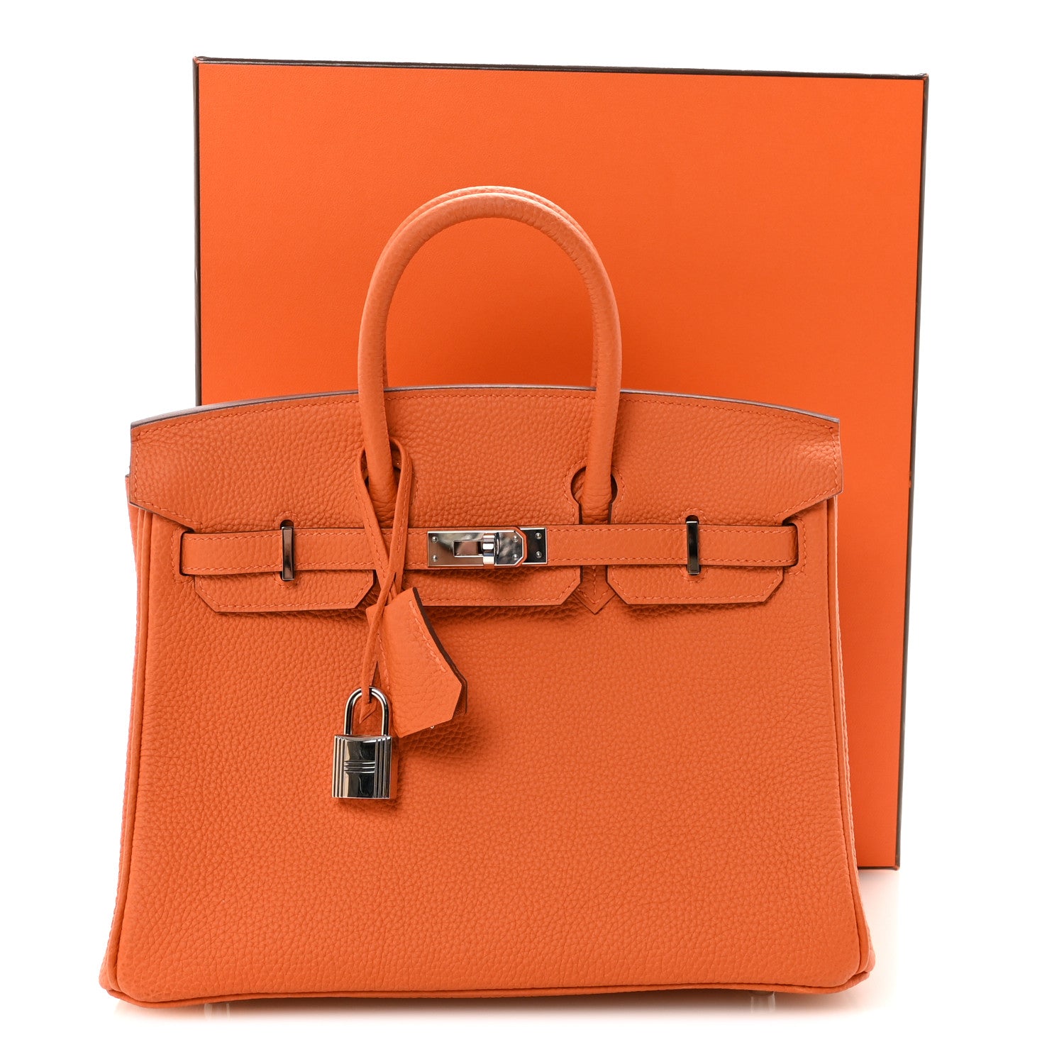 エルメス バーキン 25 Orange トゴ シルバー金具 HERMES BIRKIN 25 ORANGE TOGO SILVER HARDWARE